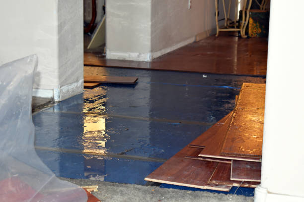 Professional Crawl Space Water Removal technician working in Whiting, WI
